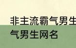 非主流霸气男生网名 好听的非主流霸气男生网名