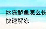 冰冻鲈鱼怎么快速解冻 冰冻鲈鱼如何快速解冻