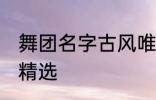 舞团名字古风唯美 舞团名字古风唯美精选