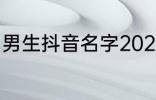 男生抖音名字2022 比较好听的抖音名