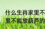 什么生肖家里不能放葫芦 什么生肖家里不能放葫芦的呢